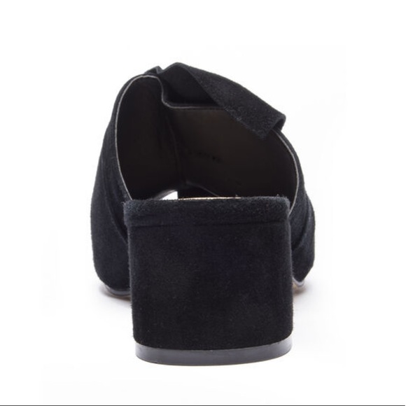 Oversized Bow Block Heel Open Toe Mule Sandals - Picture 3 of 4